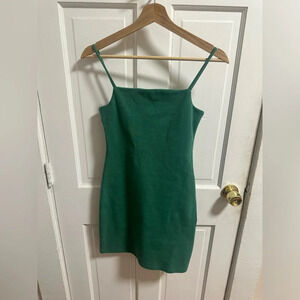 Green spaghetti mini dress, Oak + Fort - great NWT Size S